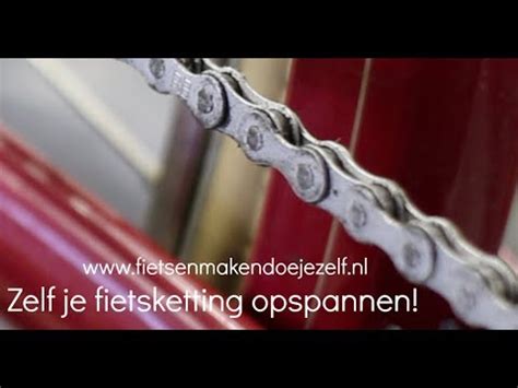 fietsketting strakker zetten|Fietsketting opspannen